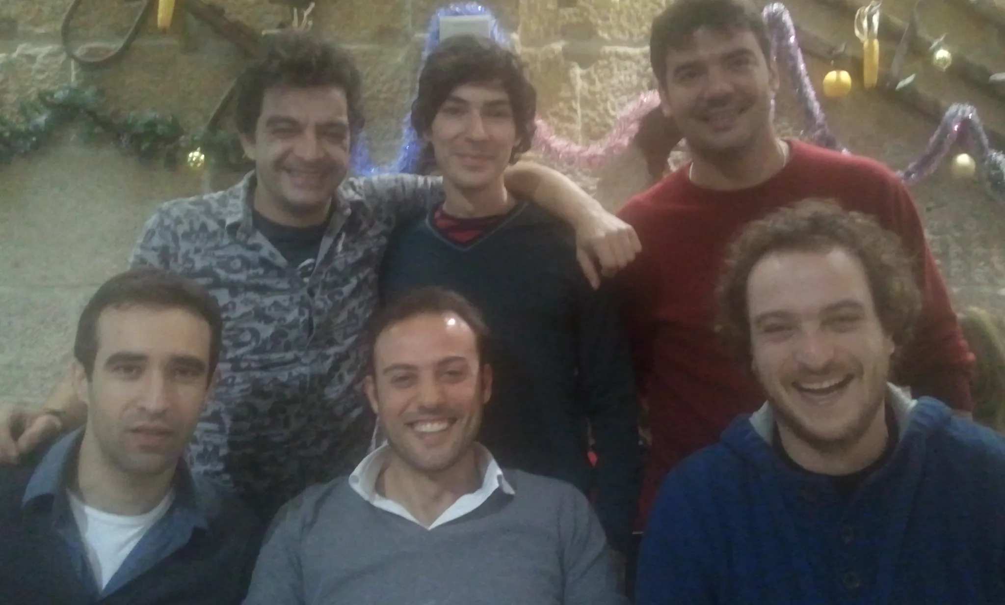 Happy people at the SAEe 2012 in Vigo. Back, Dr Erce (Bde), Mr Fornaro (LSE), Dr Merella (Cagliari). Front, Dr Pimienta (UNSW), Dr Moro (Cagliari), Dr Cantore (Surrey).